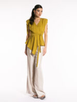 Bluză cu umeri supradimensionați - imagine 6