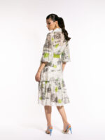 Rochie din voal cu print „White Memories of Romania” - imagine 4